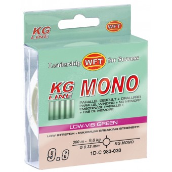 Леска монофильная WFT KG MONO Green 300/030