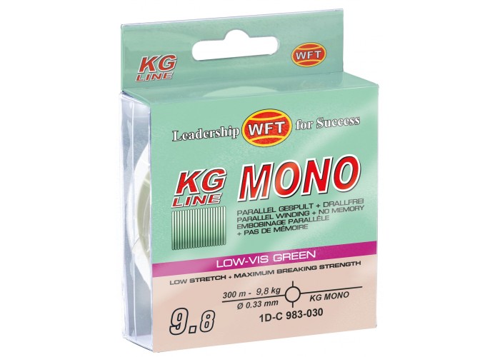Леска монофильная WFT KG MONO Green 300/030