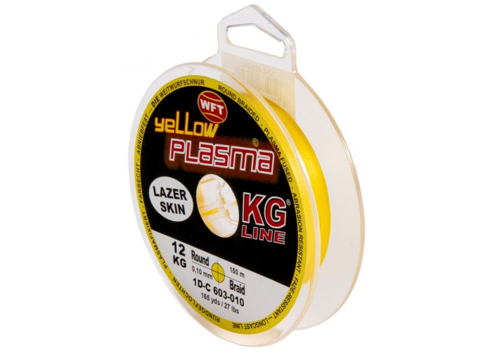 Леска плетёная WFT KG PLASMA Yellow 150/010