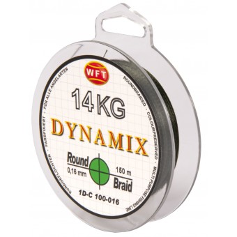 Леска плетёная WFT KG ROUND DYNAMIX Green 150/016