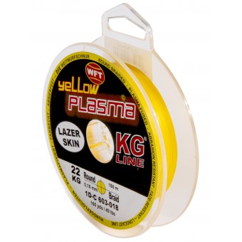Леска плетёная WFT KG PLASMA Yellow 150/018