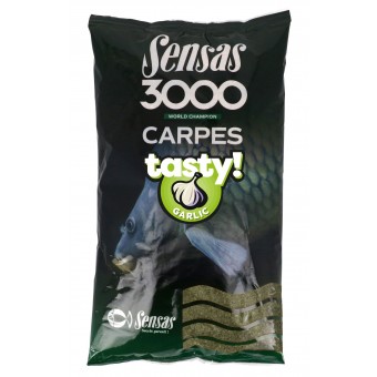 Прикормка Sensas 3000 CARP TASTY Garlic 1кг