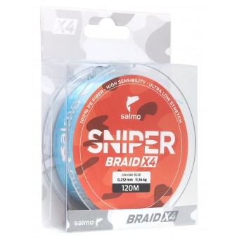Леска плетёная Salmo Sniper BRAID Blue 120/023